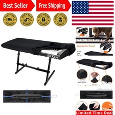 88 Keys Piano Keyboard Dust Cover, Music Dirt Proof Stretchy Electronic Keybo...