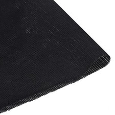Black Speaker Mesh Grill Stereo Fabric Dustproof 100cm x 150cm 39" x 59"