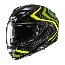 HJC F71 Carbon Nevio Yellow Black Full Face Motorcycle Motorbike Helmet