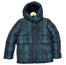 Gap Kids Down Puffer Jacket Windowpane Kids XXL 14-16 Multicolored Fleece Lined