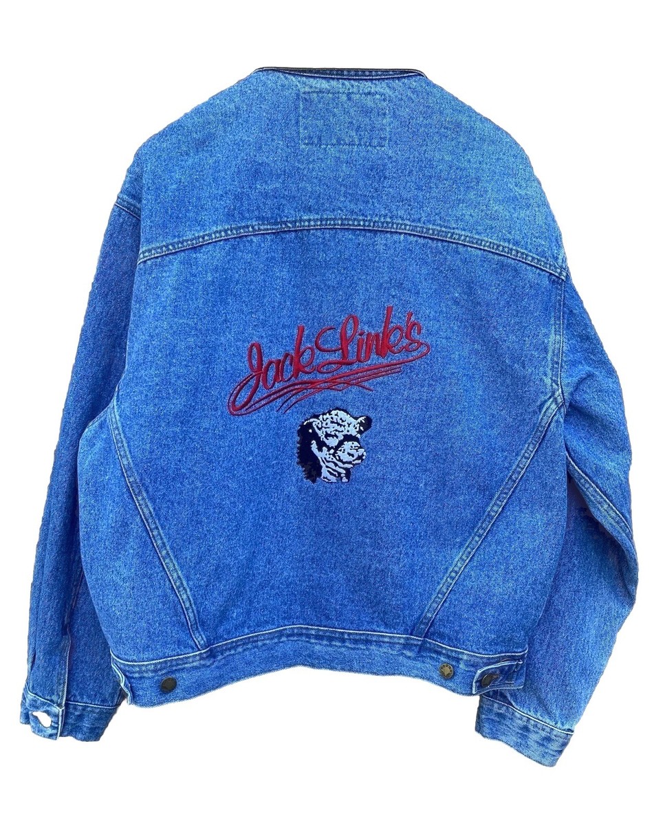 Vintage Aspen Gold Riverwashed Jack Links Beef Jerky Denim Jacket