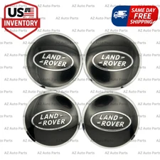 Set of 4 62mm Black Wheel Center Caps for Land Rover Fits Most Models