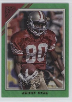 2023 Composite Topps Gallery Green Rainbow Foilboard 124/250 Jerry Rice HOF 00y3