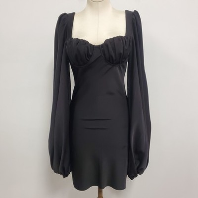 Jagger & Stone The Liv Dress 2 Babydoll Balloon Sleeve Dark Coquette Milkmaid