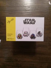 Joy Jolt Star Wars Stemless drinking glasses. New