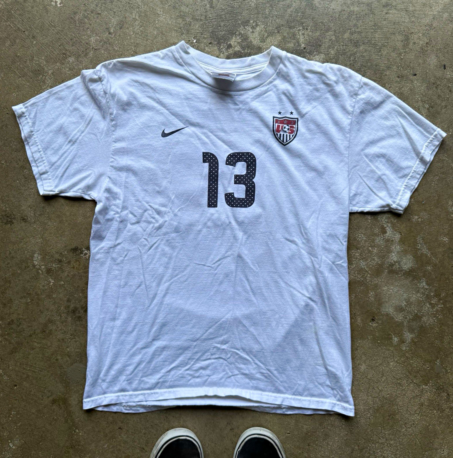 Vintage 2000s Nike Team Alex Morgan Team USA Soccer T Shirt Size Small