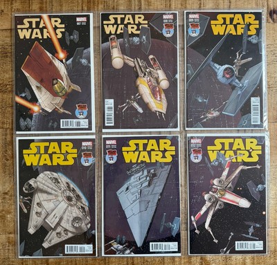 Star Wars #7, 8, 9, 10, 11, 12 Mike McKone Mile High Variant Cover Set
