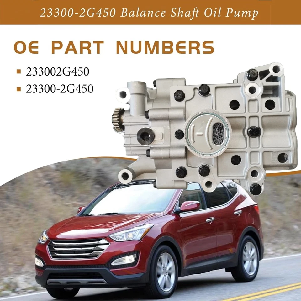 Bomba de aceite de eje de equilibrio 2333002G450 para Santa Fe Sport Sonata 2011-2014 2,0 L Turbo Foto 4 de 4