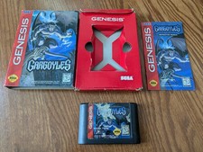 Sega Genesis Game Gargoyles Complete in Box CIB