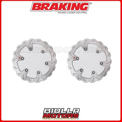 SATZ BREMSSCHEIBEN VORNE BRAKING HONDA NTV DEAUVILLE 650 2005 - [FESTE WAVE] 2
