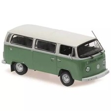 1/43 Volkswagen T2 Bus 1972 White x Green Diecast Mini CarItem Specifics:- Ca