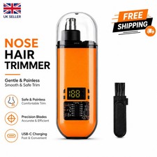Nose Hair Trimmer for Men Women USB-C Rechargeable Painless Ear Eyebrow Trimmer