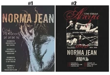 Norma Jean O’ God The Aftermath Dec 2025 Tour Poster | Metalcore Art