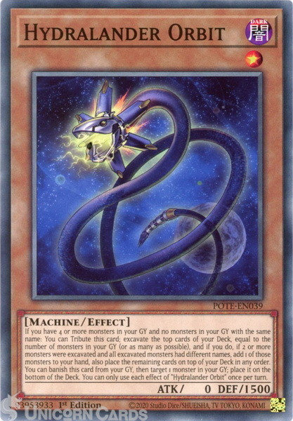 POTE-EN039 Hydralander Orbit Common 1st Edition Mint YuGiOh Card