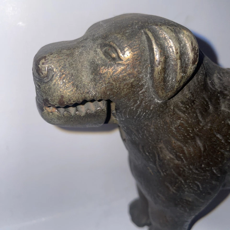Antique Victorian Bronze Finished Oversized Dog Form Lever Nut Cracker 2kg 30cm - Image 2 of 4