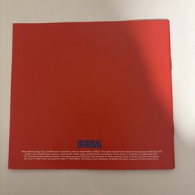 Sol-Feace - Instruction Booklet (Sega CD) INSTRUCTION MANUAL ONLY!!