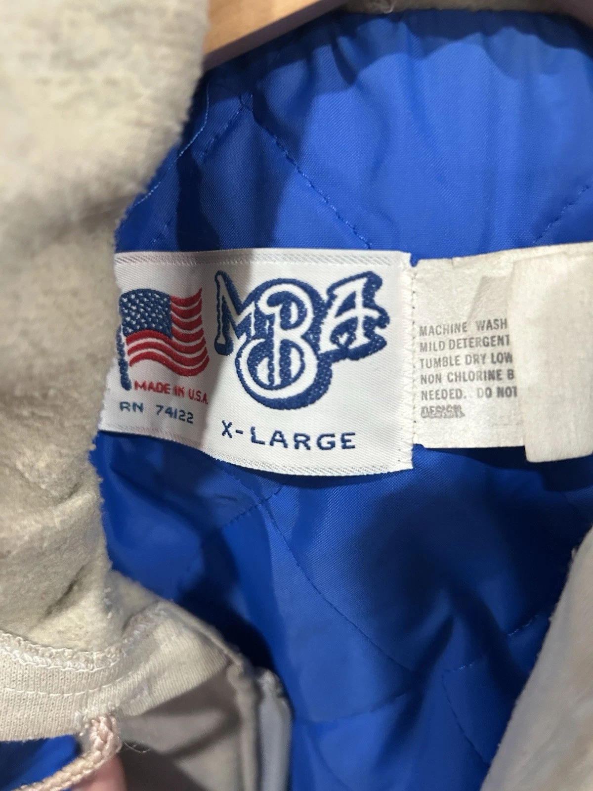Vtg 90s Don MattinglyJacket Adult XL Made in USA Varsity All Star 23 Made By MBA - product detail image 4