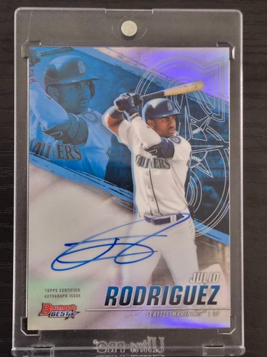 2021 Bowman's Best Julio Rodriguez Auto Autograph Refractor #B21-JR Mariners