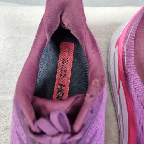 Hoka Clifton 8 Laufschuhe Damen UK 8,5 lila gepolsterte Turnschuhe - Bild 7 von 10