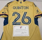 Real Salt Lake PHILIP QUINTON Signed Match Used Soccer Jersey 2024 Season GOLD