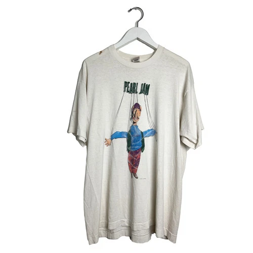 Pearl Jam Freak Shallow Puppet Concert Tour T-s 1990s vintage concert t-shirt, vintage, size L, single stitch, B+ condition