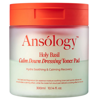 Ansology Holy Basil Toner Pad 300ml Hydra Soothing & Calming Recovery Redness