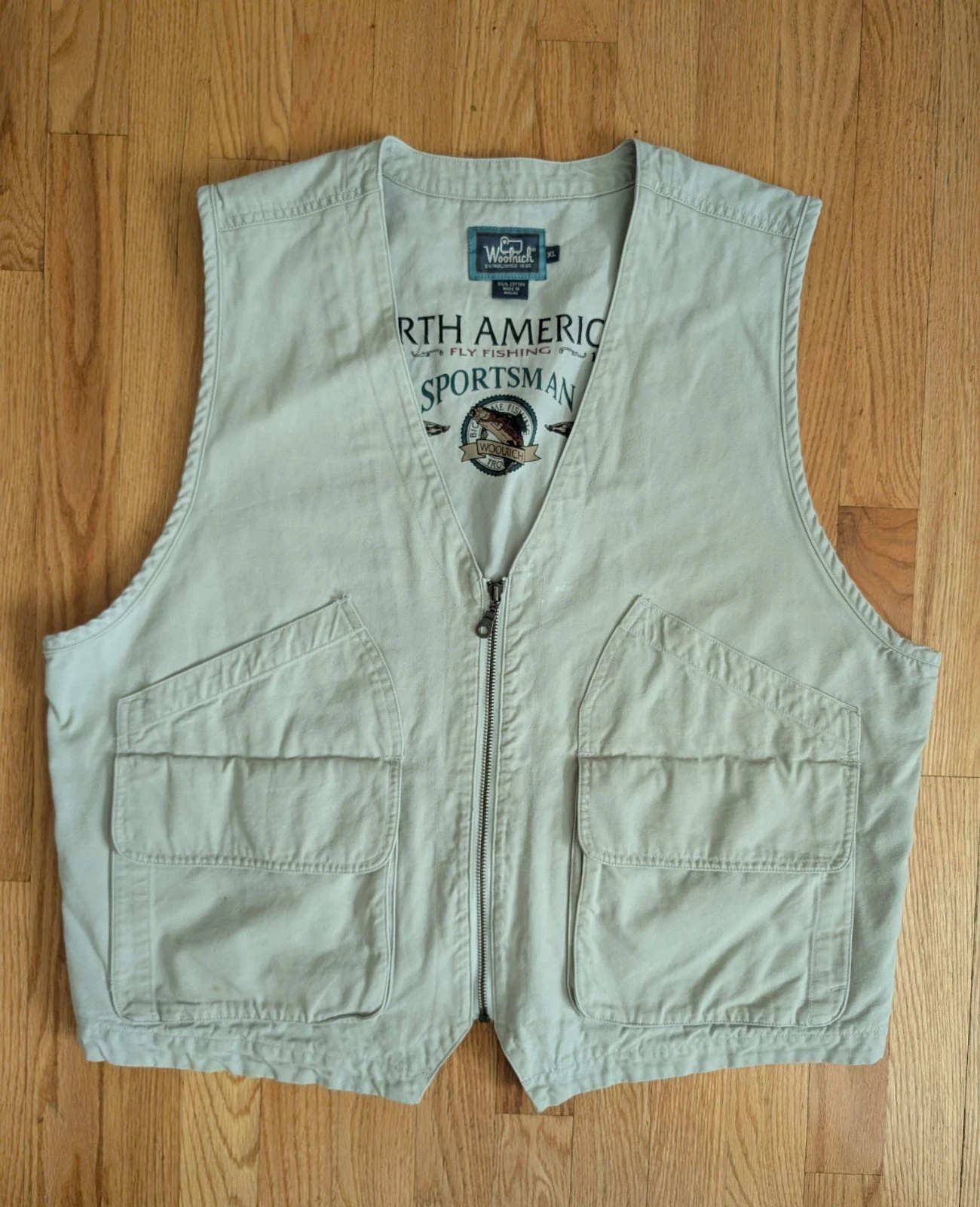 Vintage Woolrich Men's XL North American Sportsman Utility Fly Fishing Vest