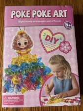 Poke Art Princess Kit For Kids Ages 5 , DIY Craft Kit Gift/Party Activity 
