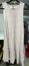 Anthropologie Natalie Flounce Ditsy Floral Sleeveless Shift Dress S Boho Casual