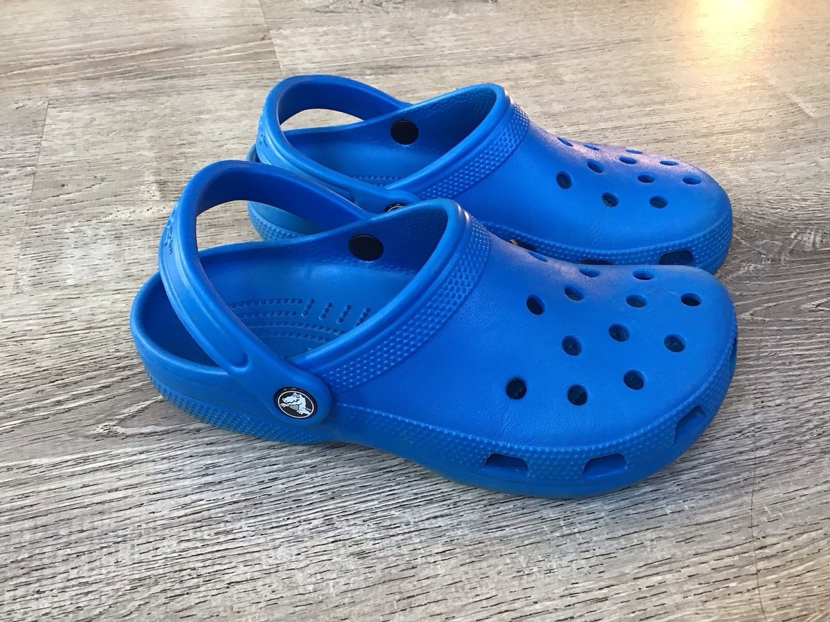 Crocs Iconic Comfort Clogs Royal Blue Mens Size 5 Womens 7  display picture 3