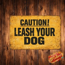 Beware of Dog Warning Funny Vintage Metal Tin Sign 8x12 Home Wall Decor