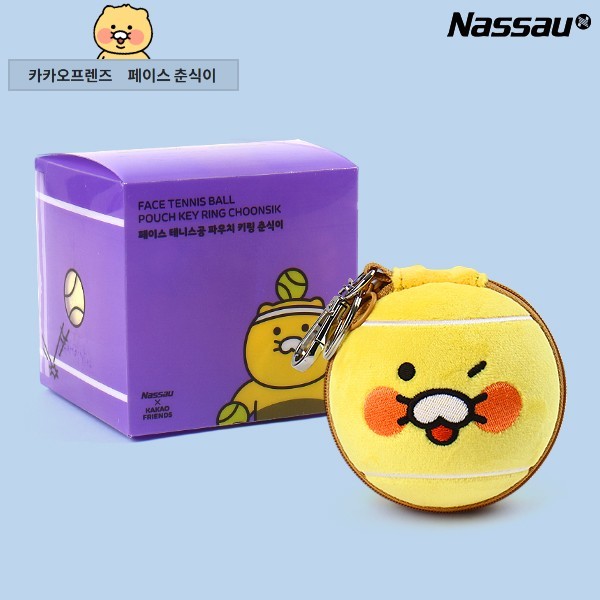 Nassau x Kakao Friends Chunsik Face Теннисный мяч Брелок для ключей Сумка-брелок для ключей Аксессуар 5990₽