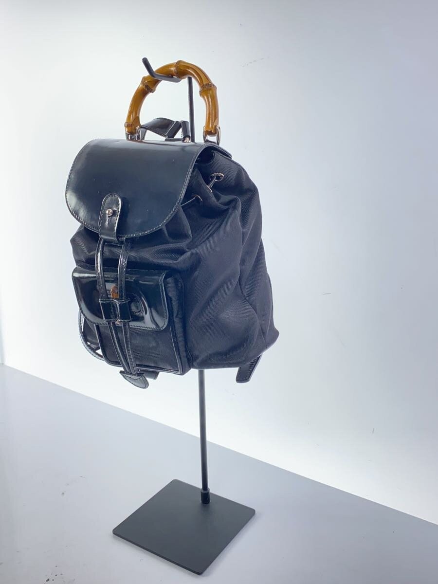 GUCCI Backpack Nylon Black Solid Color - image 2