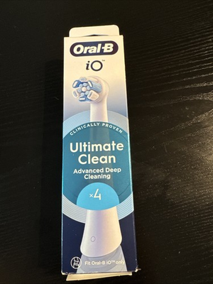 #ad Oral B Ultimate Clean Electric Toothbrush Head Deeper Plaque Removal Bristle 4ct $29.99