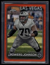 2024 Topps Chrome #294 Jackson Powers-Johnson Orange Wave Refractor #/25
