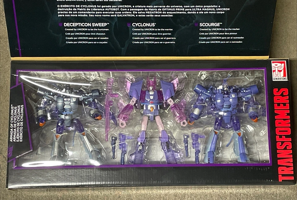 Transformers Platinum Edition ~ Armada of Cyclonus Set w/ Scourge & Sweep ~ NIB - Image 2 of 4