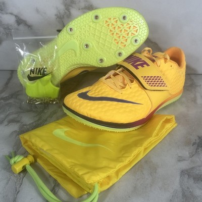 Nike High Jump Elite Track Shoes Mens SZ 9.5 Yellow Citron Pulse New FZ9636-800
