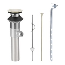 Designers Impressions 612032 Satin Nickel Brass Construction Drain Trim Kit