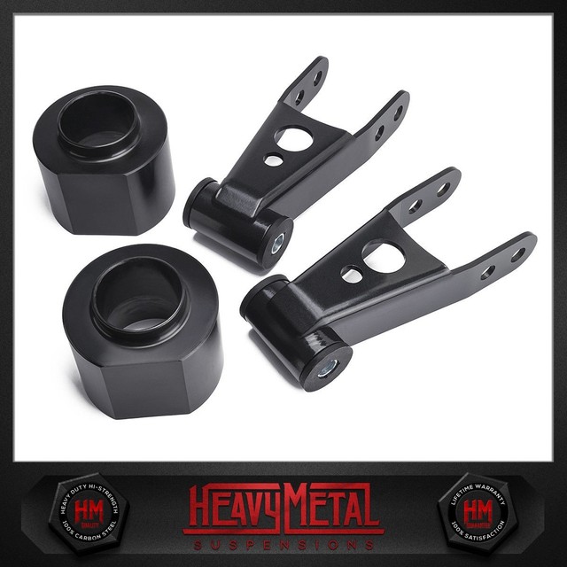 3" Front 2" Rear Full Lift Kit Adjustable Shackles For 8401 Jeep