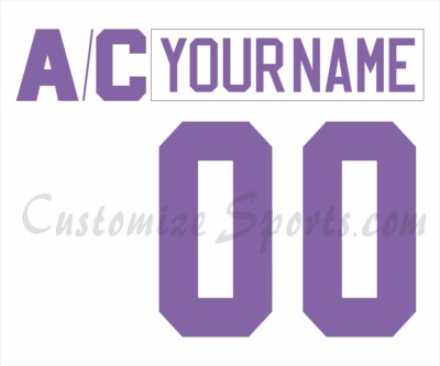 Calgary Flames Customized Number Kit For 2022 HFC Uniform