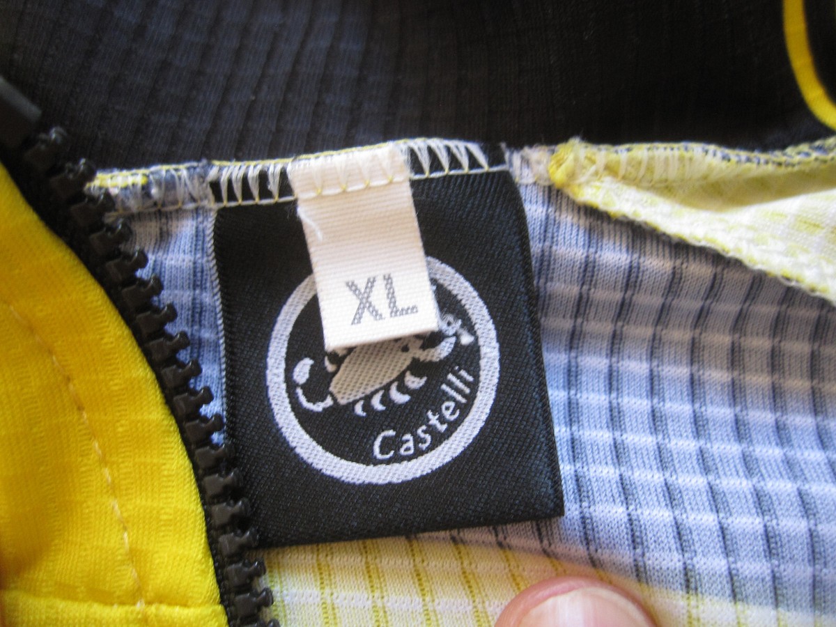 Maillot Cycliste Castelli ONCE Giant - Jaune - 1998 - Vintage - Taille XL