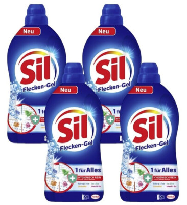   Sil 1 für Alles Flecken-Gel Fleckenentferner Reiniger reine Wäsche 4x 1300ml  