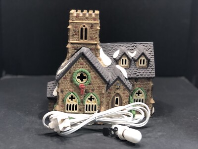 Dickens Village Series Knotting Hill Church Vintage 1989