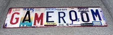Game Room Street Sign  Man Cave License Plate Look