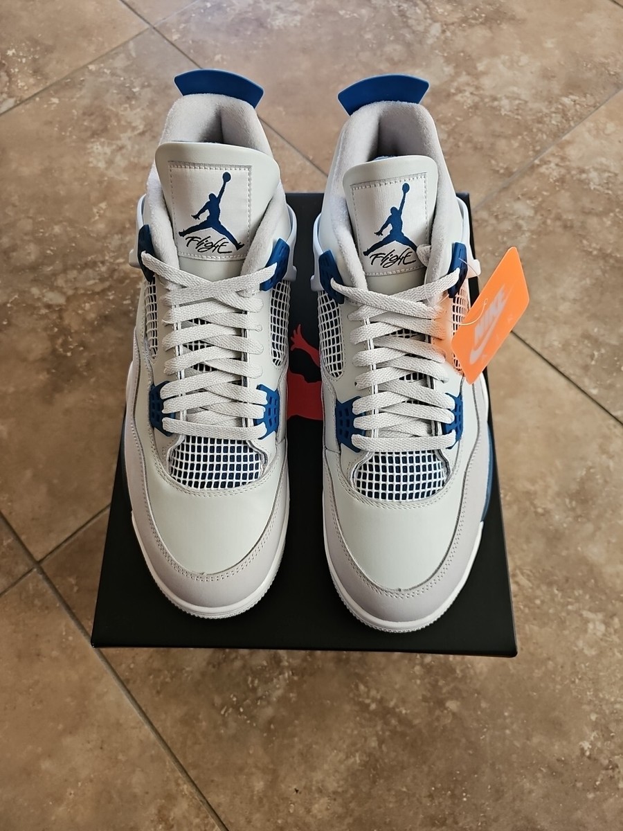 Nike Air Jordan 4 Retro Shoe Military Industrial Blue FV5029  display picture 3