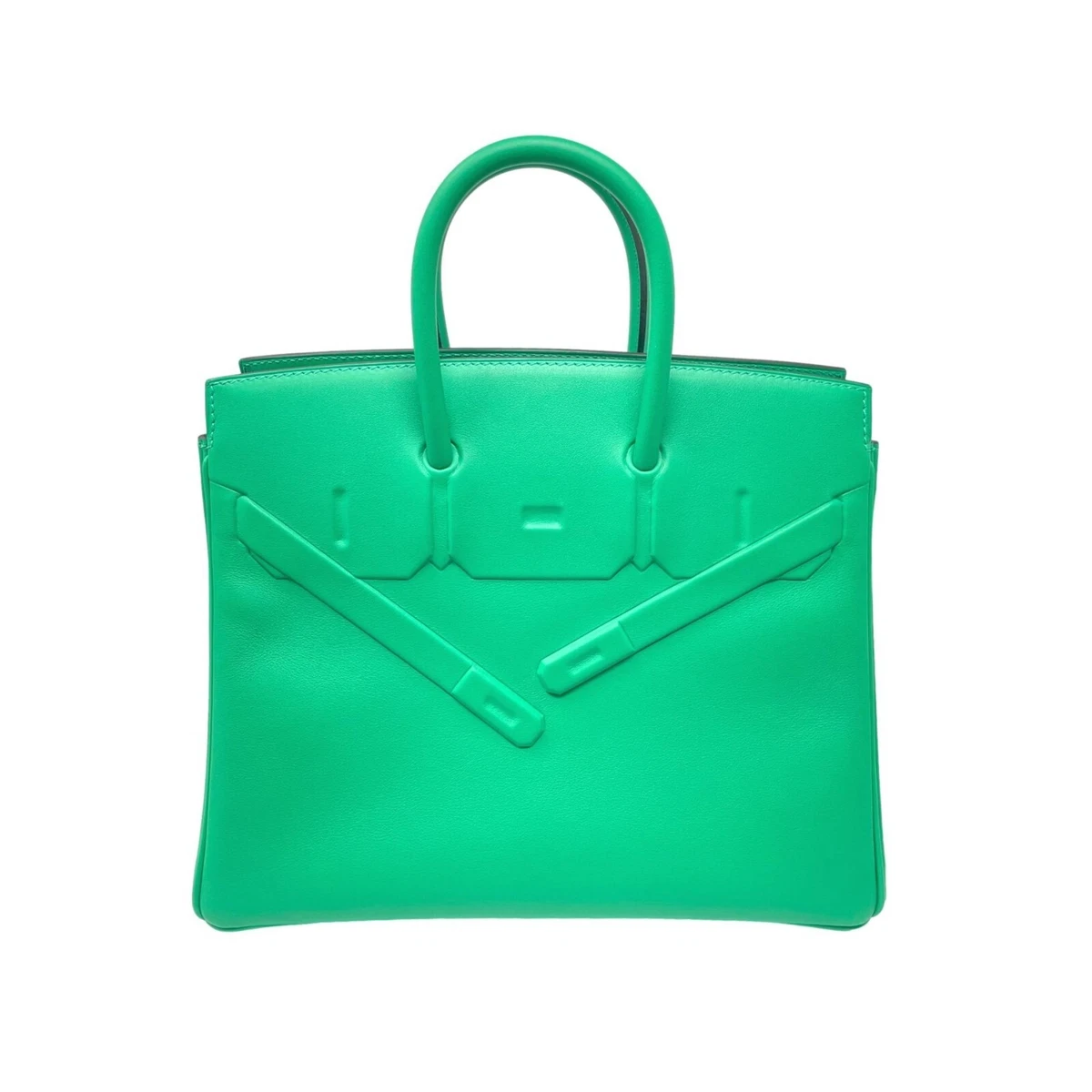 HERMES Shadow Birkin 25 Swift Leather Menthe Mint Green 6W PHW - BNIB  FULL SET