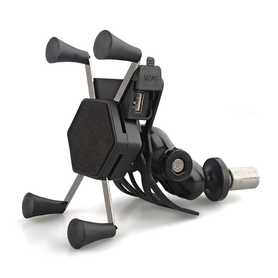 Soporte de montaje de teléfono GPS para KAWASAKI ZX6R NINJA 1000 ER6F Z1000SX ZG1400 Foto 4 de 4