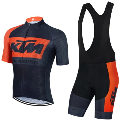 COOLMAX Completo Ciclismo KTM tuta estiva MTB divisa fondello Gel abbigliamento
