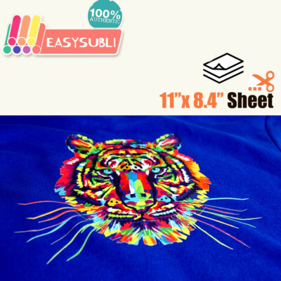 Siser EasySubli Heat Transfer Vinyl Sheets, size 8.4in x 11in and 11''x 16.5''