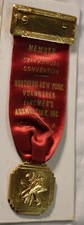 Vintage 1953 Volunteer Firemen's Association Medal - Northern New York